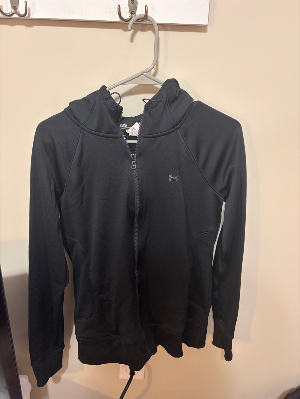 Under Armour Black Full-Zip Women's Athletic Hoodie Jacket